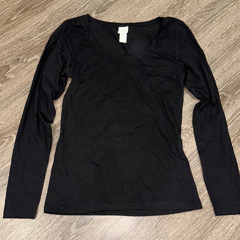 H&M Basics Black Long Sleeve